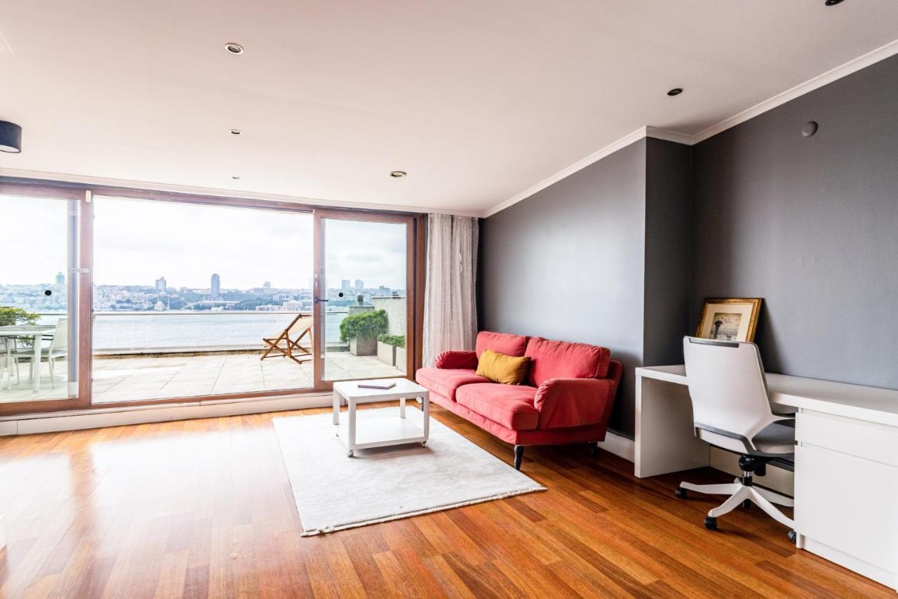 Ferienwohnung Duplex Flat W Panoramic Bosphorus View And Terrace Istanbul Exterior foto