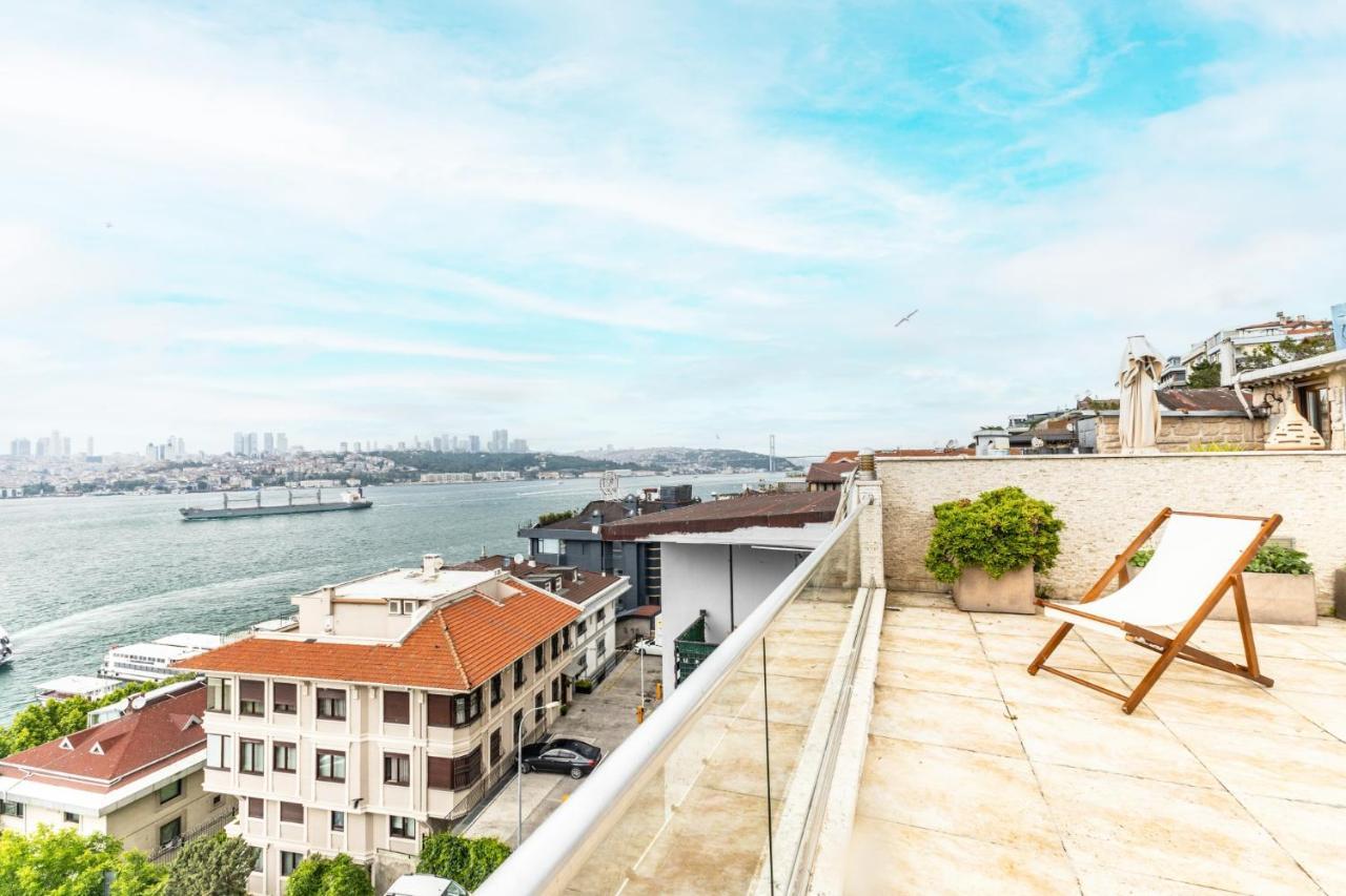 Ferienwohnung Duplex Flat W Panoramic Bosphorus View And Terrace Istanbul Exterior foto